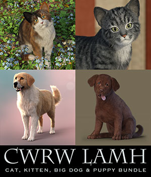 CWRW LAMH: Hive Wire Cat, Kitten, Big Dog & Puppy Bundle